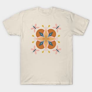 Vintage Botanical Flower Illustration T-Shirt